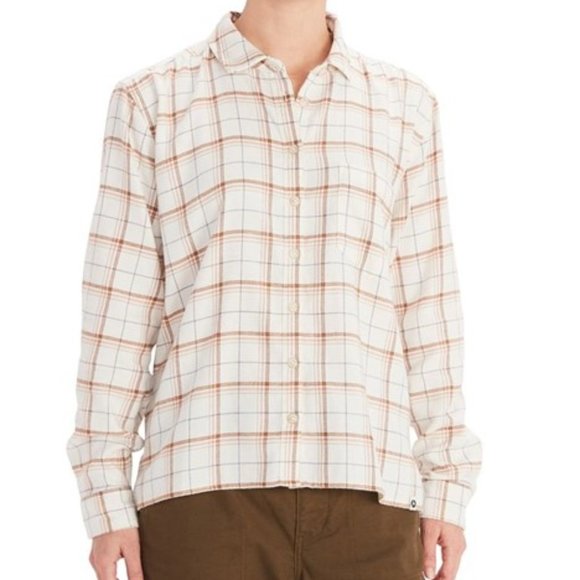 MARMOT Fairfax Boyfriend Flannel Shirt NWT - Picture 1 of 5